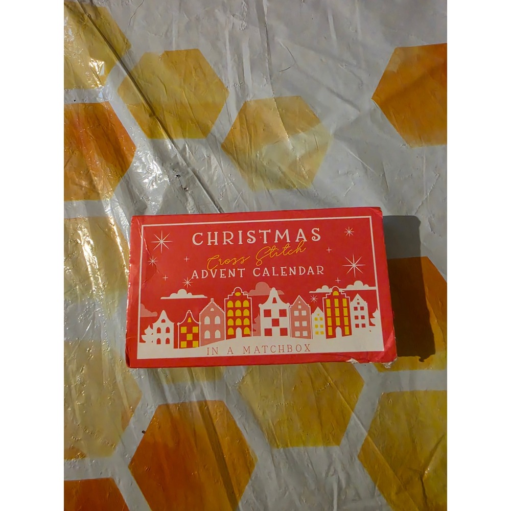 Marvling Bros Christmas Cross Stitch Advent Calendar in a Matchbox Craft Kit